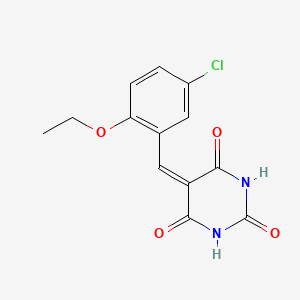 molecular formula C13H11ClN2O4 B4896380 5-(5-chloro-2-ethoxybenzylidene)-2,4,6(1H,3H,5H)-pyrimidinetrione 