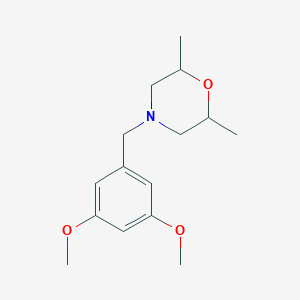 molecular formula C15H23NO3 B4896404 4-(3,5-dimethoxybenzyl)-2,6-dimethylmorpholine 