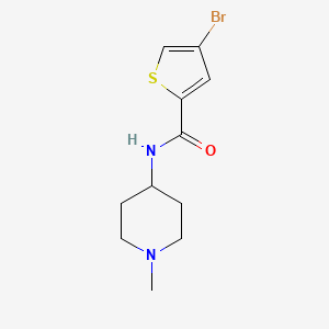 molecular formula C11H15BrN2OS B4896459 4-bromo-N-(1-methyl-4-piperidinyl)-2-thiophenecarboxamide 
