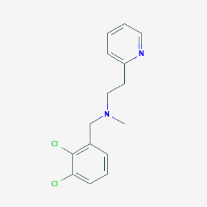 molecular formula C15H16Cl2N2 B4896473 (2,3-dichlorobenzyl)methyl[2-(2-pyridinyl)ethyl]amine 