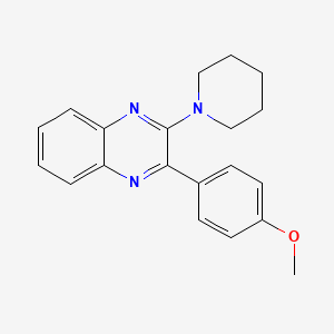 2-(4-methoxyphenyl)-3-(1-piperidinyl)quinoxaline
