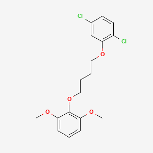 molecular formula C18H20Cl2O4 B4896489 2-[4-(2,5-dichlorophenoxy)butoxy]-1,3-dimethoxybenzene 