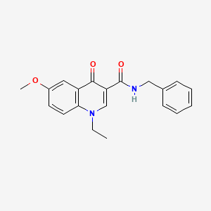 N-benzyl-1-ethyl-6-methoxy-4-oxo-1,4-dihydro-3-quinolinecarboxamide