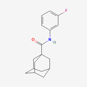 molecular formula C17H20FNO B4896518 N-(3-fluorophenyl)-1-adamantanecarboxamide 