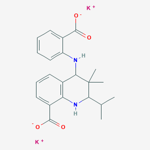 molecular formula C22H24K2N2O4 B4896577 dipotassium 4-[(2-carboxylatophenyl)amino]-2-isopropyl-3,3-dimethyl-1,2,3,4-tetrahydro-8-quinolinecarboxylate 