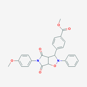 methyl 4-(5-(4-methoxyphenyl)-4,6-dioxo-2-phenylhexahydro-2H-pyrrolo[3,4-d]isoxazol-3-yl)benzoate