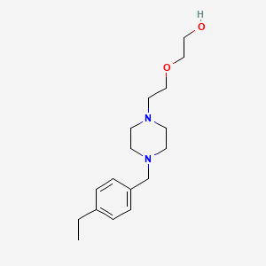 molecular formula C17H28N2O2 B4896708 2-{2-[4-(4-ethylbenzyl)-1-piperazinyl]ethoxy}ethanol 