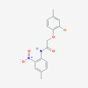 2-(2-bromo-4-methylphenoxy)-N-(4-methyl-2-nitrophenyl)acetamide