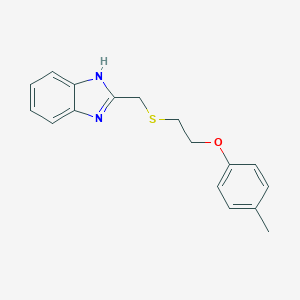 2-({[2-(4-methylphenoxy)ethyl]sulfanyl}methyl)-1H-1,3-benzodiazole