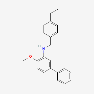 molecular formula C22H23NO B4896899 (4-ethylbenzyl)(4-methoxy-3-biphenylyl)amine 
