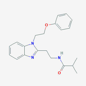 2-methyl-N-[2-[1-(2-phenoxyethyl)benzimidazol-2-yl]ethyl]propanamide