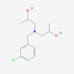 molecular formula C13H20ClNO2 B4896911 1,1'-[(3-chlorobenzyl)imino]di(2-propanol) 