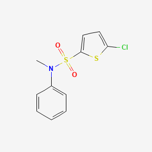 molecular formula C11H10ClNO2S2 B4896931 5-chloro-N-methyl-N-phenyl-2-thiophenesulfonamide 