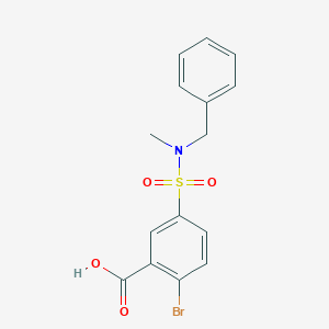 5-(N-benzyl-N-methylsulfamoyl)-2-bromobenzoic acid