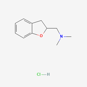 molecular formula C11H16ClNO B4896966 (2,3-dihydro-1-benzofuran-2-ylmethyl)dimethylamine hydrochloride 