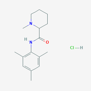 molecular formula C16H25ClN2O B4896992 N-mesityl-1-methyl-2-piperidinecarboxamide hydrochloride 