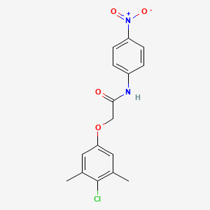 molecular formula C16H15ClN2O4 B4897017 2-(4-chloro-3,5-dimethylphenoxy)-N-(4-nitrophenyl)acetamide 
