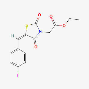 ethyl [5-(4-iodobenzylidene)-2,4-dioxo-1,3-thiazolidin-3-yl]acetate