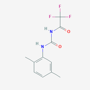 molecular formula C11H11F3N2O2 B489710 N-(2,5-dimethylphenyl)-N'-(trifluoroacetyl)urea CAS No. 340264-55-3