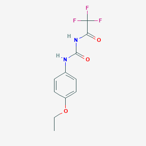 molecular formula C11H11F3N2O3 B489711 N-(4-ethoxyphenyl)-N'-(trifluoroacetyl)urea CAS No. 340264-17-7