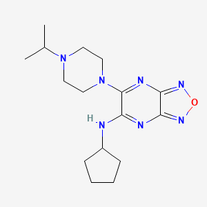 N-cyclopentyl-6-(4-isopropyl-1-piperazinyl)[1,2,5]oxadiazolo[3,4-b]pyrazin-5-amine