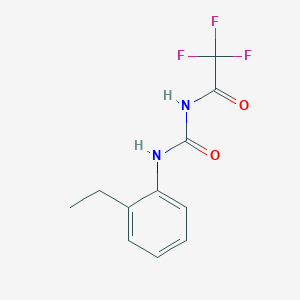 molecular formula C11H11F3N2O2 B489712 N-(2-ethylphenyl)-N'-(trifluoroacetyl)urea CAS No. 691382-54-4