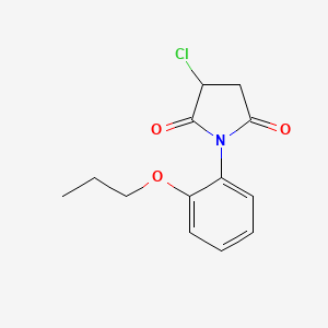 3-chloro-1-(2-propoxyphenyl)-2,5-pyrrolidinedione