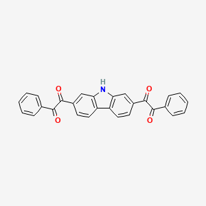 molecular formula C28H17NO4 B4897242 1,1'-(9H-carbazole-2,7-diyl)bis(2-phenyl-1,2-ethanedione) 