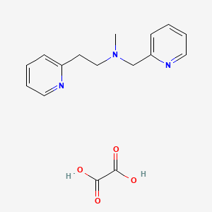 molecular formula C16H19N3O4 B4897297 N-methyl-2-(2-pyridinyl)-N-(2-pyridinylmethyl)ethanamine oxalate 