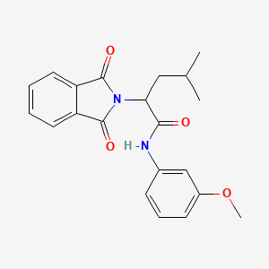 molecular formula C21H22N2O4 B4897324 2-(1,3-dioxo-1,3-dihydro-2H-isoindol-2-yl)-N-(3-methoxyphenyl)-4-methylpentanamide 
