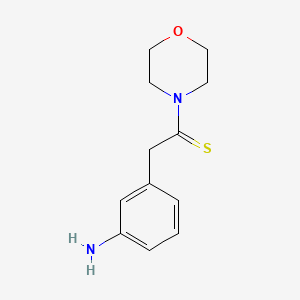 molecular formula C12H16N2OS B4897329 3-[2-(4-morpholinyl)-2-thioxoethyl]aniline CAS No. 5425-46-7