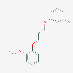 molecular formula C17H19BrO3 B4897376 1-[3-(3-bromophenoxy)propoxy]-2-ethoxybenzene 