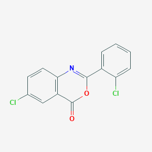 molecular formula C14H7Cl2NO2 B4897401 6-chloro-2-(2-chlorophenyl)-4H-3,1-benzoxazin-4-one 