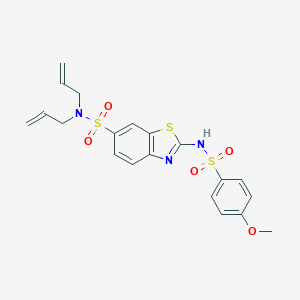 N,N-diallyl-2-{[(4-methoxyphenyl)sulfonyl]amino}-1,3-benzothiazole-6-sulfonamide