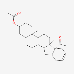 molecular formula C27H38O3 B4897471 6b-acetyl-4a,6a-dimethyl-2,3,4,4a,4b,5,6,6a,6b,7,10,10a,11,11a,11b,12-hexadecahydro-1H-indeno[2,1-a]phenanthren-2-yl acetate 
