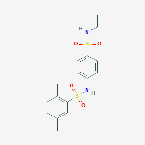 N-{4-[(ethylamino)sulfonyl]phenyl}-2,5-dimethylbenzenesulfonamide