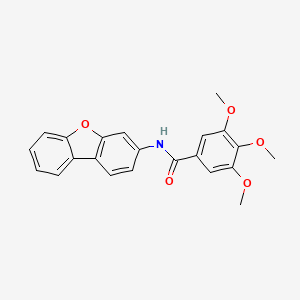 molecular formula C22H19NO5 B4897584 N-dibenzo[b,d]furan-3-yl-3,4,5-trimethoxybenzamide 