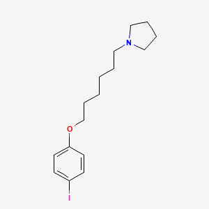 molecular formula C16H24INO B4897602 1-[6-(4-iodophenoxy)hexyl]pyrrolidine 
