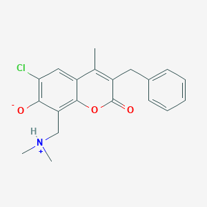 3-Benzyl-6-chloro-8-[(dimethylazaniumyl)methyl]-4-methyl-2-oxochromen-7-olate