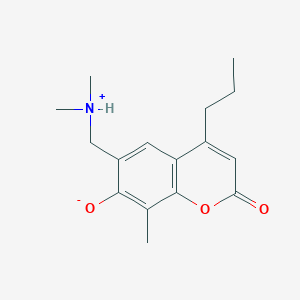 6-[(Dimethylazaniumyl)methyl]-8-methyl-2-oxo-4-propylchromen-7-olate