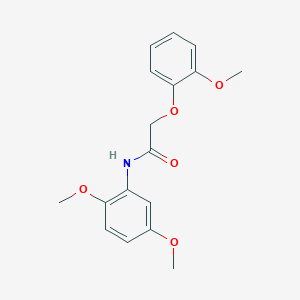 molecular formula C17H19NO5 B4897658 N-(2,5-dimethoxyphenyl)-2-(2-methoxyphenoxy)acetamide 