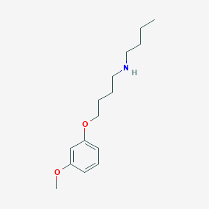 molecular formula C15H25NO2 B4897670 N-butyl-4-(3-methoxyphenoxy)-1-butanamine 