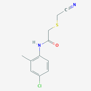 N-(4-chloro-2-methylphenyl)-2-(cyanomethylsulfanyl)acetamide