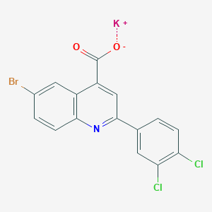 molecular formula C16H7BrCl2KNO2 B4897759 potassium 6-bromo-2-(3,4-dichlorophenyl)-4-quinolinecarboxylate 
