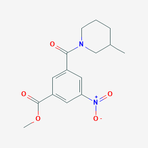 METHYL 3-[(3-METHYLPIPERIDINO)CARBONYL]-5-NITROBENZOATE