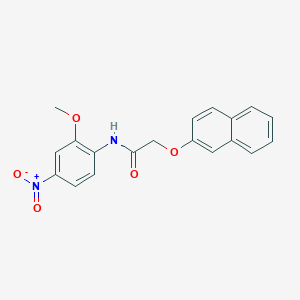 molecular formula C19H16N2O5 B4897784 N-(2-methoxy-4-nitrophenyl)-2-(2-naphthyloxy)acetamide 