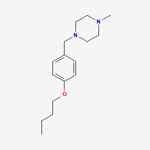 molecular formula C16H26N2O B4897839 1-(4-butoxybenzyl)-4-methylpiperazine 