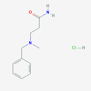 molecular formula C11H17ClN2O B4897860 N~3~-benzyl-N~3~-methyl-beta-alaninamide hydrochloride 