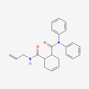 molecular formula C23H24N2O2 B4897878 N'-allyl-N,N-diphenyl-4-cyclohexene-1,2-dicarboxamide 