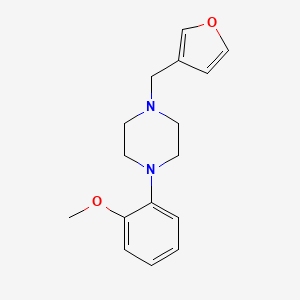 molecular formula C16H20N2O2 B4897922 1-(3-furylmethyl)-4-(2-methoxyphenyl)piperazine 